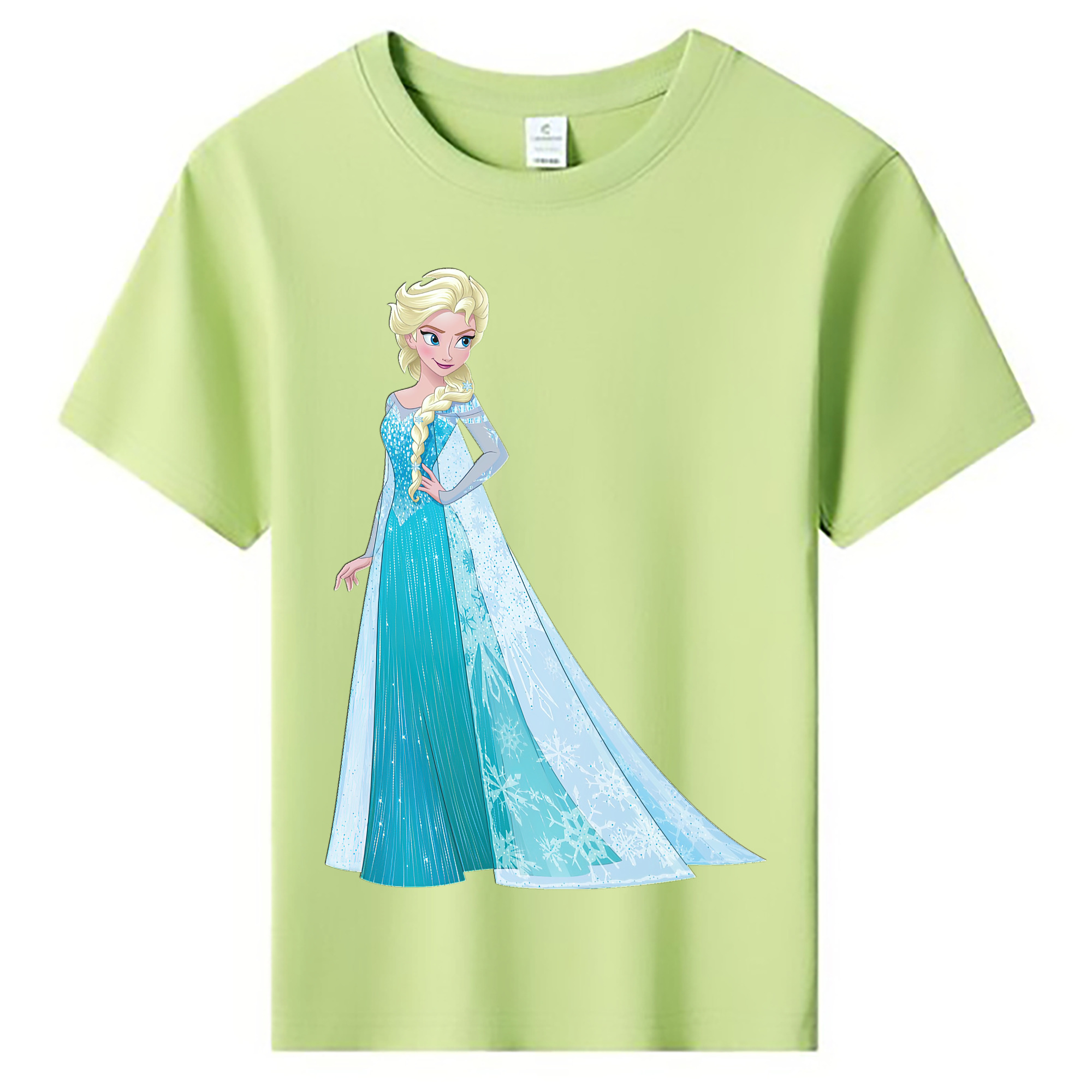（画像用） アナと雪の女王 アンナ エルサ Frozen Anna Elsa 綿100％キッズTシャツ（フロントプリント）